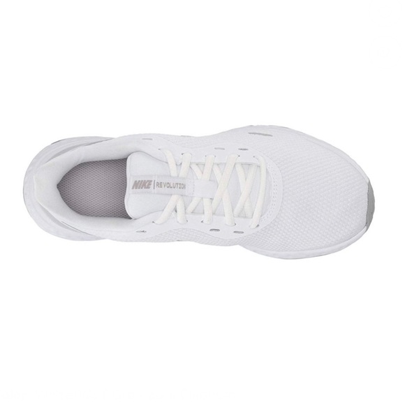 Nike Revolution 5 Sneakers Running Shoes Lace White Pure Platinum Mesh Unisex - Picture 12 of 15